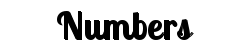 Numbers 
